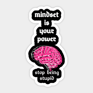 Mindset is power Sticker